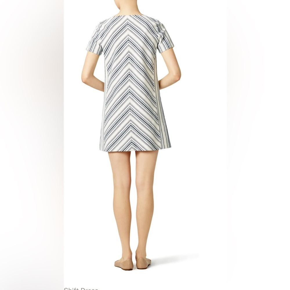 See By Chloe Cotton Linen Mix Stripe Shift Dress - Picture 14 of 16